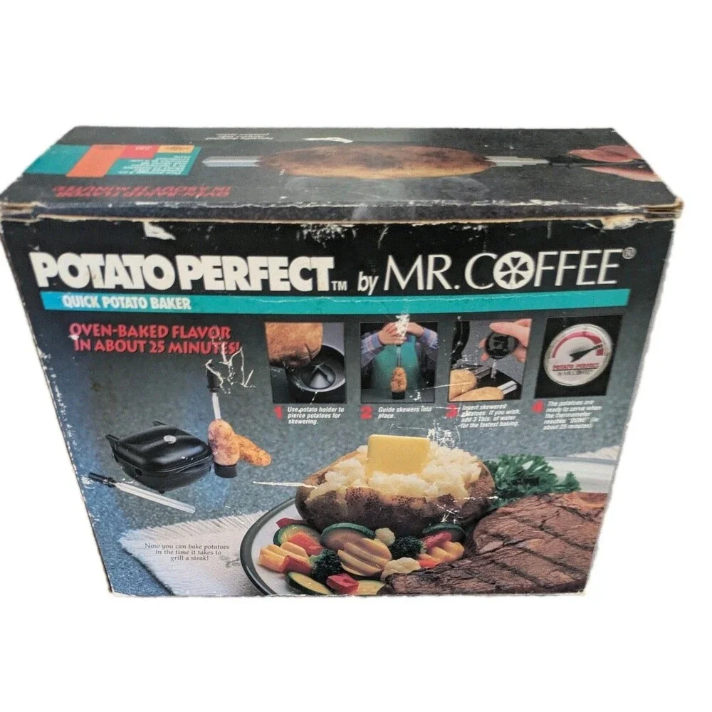 Vintage Mr. Coffee Potato Perfect Quick Potato Baker PB-1 Electric Open Box